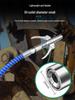 High-Pressure Self-Locking Grease Nozzle with Pliers-Type Grip and Flat Head for Electric, Pneumatic, or Manual Grease Guns