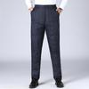 Men's High-Waist Winter Down Pants: Thick, Warm, Windproof. Ideal for Middle-Aged & Elderly. Wear Indoors or Out.