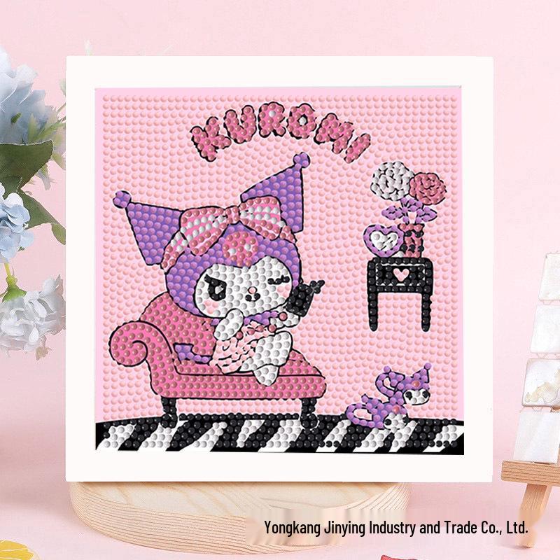 Sanrio Children's Diamond Painting with Frame Stickers - DIY Handmade Gift Set
