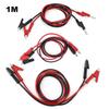 4mm Dual Head Banana Plug To Crocodile Alligator Clips To Alligator Clips Electrical Test Lead Cable Connector Multimeter