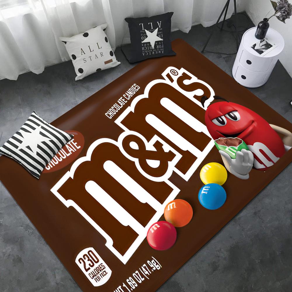 M Schokoladenbonbon Eingangstür-Matte Anti-Rutsch Wasser-absorbierend Langes Streifen-Kissen Schlafzimmer-Matte Toiletten-Teppich