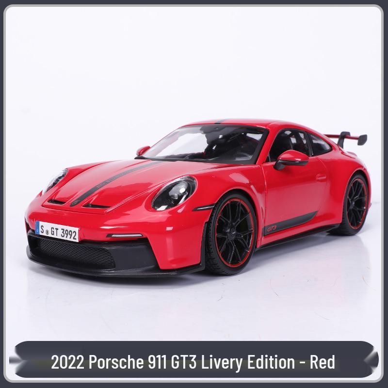 Maisto 1:18 Porsche 911 GT3 Alloy Sports Car Model
