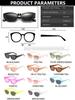Fashion Cat Eye Sunglasses Women Vintage Clear Candy Color UV400 Polygon Sun Glasses Girl Trending Eyewear Shades