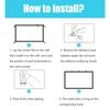 Projector Screen Portable Foldable Projection Screen for Home Theater Camping Indoor Outdoor Projector Movies Screen