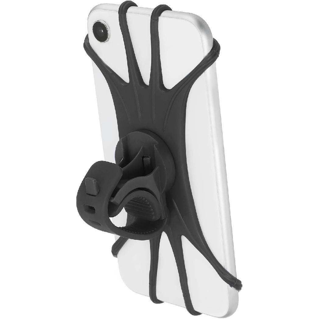 PATIKIL Bike Phone Mount, 360° Rotation Silicone Motorcycle Phone Holder for 3 - 6.5  Phones Adjustable Phone Mount for Motorcycle Bicycle Electric чёрный