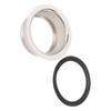 Brida de Fregadero Extendida de Cocina Acero Inoxidable Brida de Fregadero Profundo con Junta para Basura de 3 Pernos