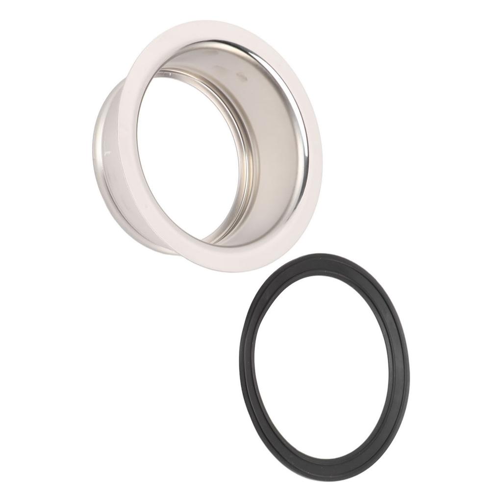 Brida de Fregadero Extendida de Cocina Acero Inoxidable Brida de Fregadero Profundo con Junta para Basura de 3 Pernos