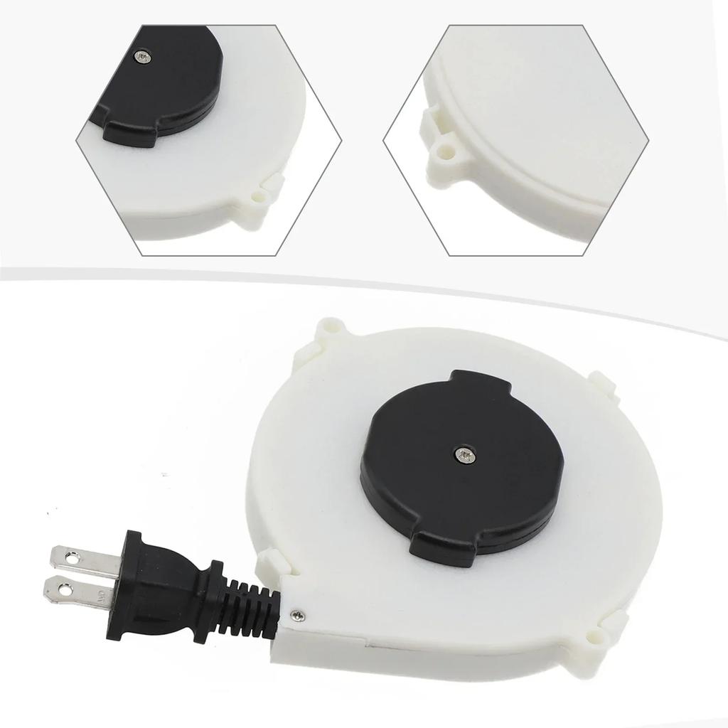 1,6m Automatisch einziehbarer Stromkabeltrommelkabel 220V Outdoor Camping Stromkabeltrommelkabel Teleskopbox Leitungswähler für Outdoor-Aktivitäten