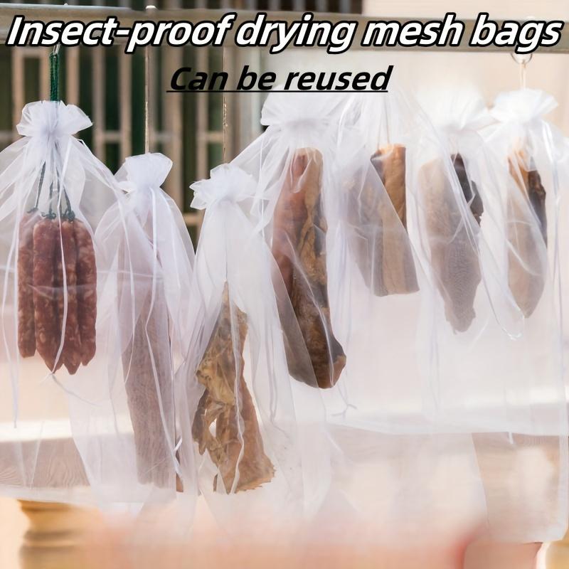 10pcs/5pcs, Meat Mesh Bag, Nylon Insect Bag,Soaking Seed Bag,dried Goods Gauze Mesh Bag for Cured Meat and Sausage. Mylar Bags