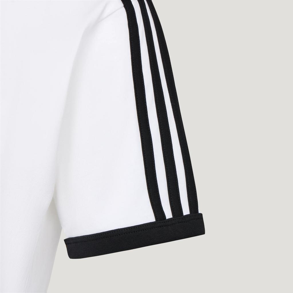 Adidas Originals Linear Striped Cotton Sports Knit Short Sleeve T-Shirt Women Tops HZ9541