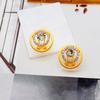 Dubai Vintage Style Crystal Necklace For Women Charm Earrings Bracelets Rings For Women Banquet Wedding Jewelry Party Gift