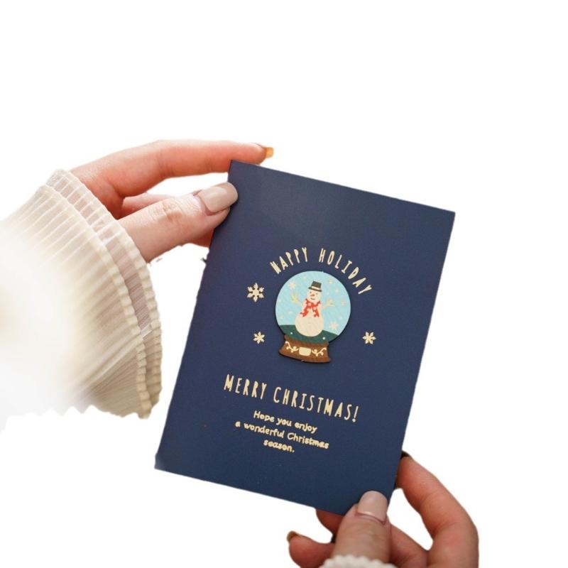 Merry Christmas Cards Set With Envelope New Year Wishes Christmas Gifts Decorative Greeting Xmas Postcards For Xmas 2026