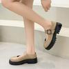 Modne platformowe buty Mary Jane w stylu retro dla kobiet Modna klamra 2025 Nowe jesienne sneakersy Casualowe płytkie buty do chodzenia Zapatos De Mujer