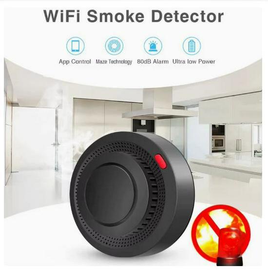 Tuya APP WiFi Smoke Detector Sensor