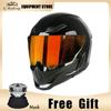 Flagship Store Selling Full Face Motorcycle Helmet DOT and ECE Certified with Silver Lenses Anti-Scratch for Man Woman Riding