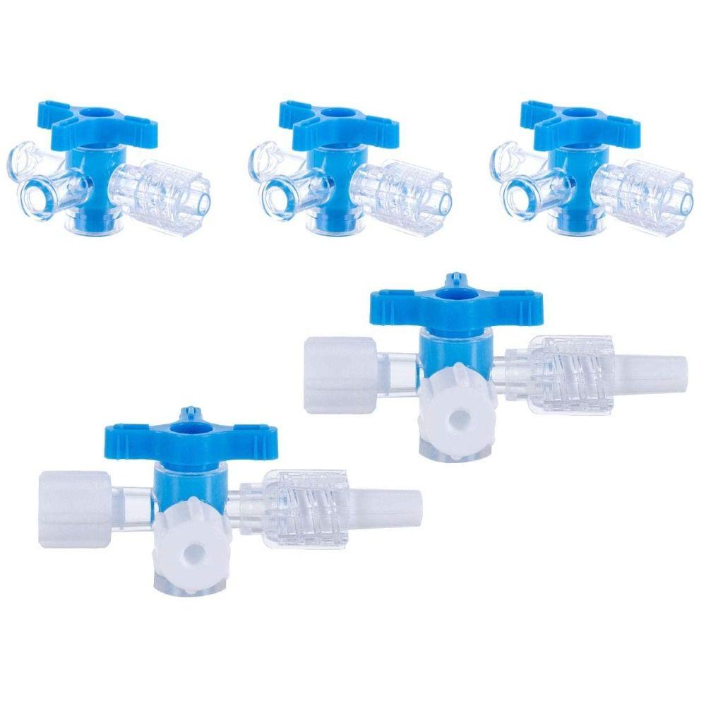 6pcs Male Lock Ball Valve 3-Way Stopcocks Water Valve 3-Way Valve  Hobbies