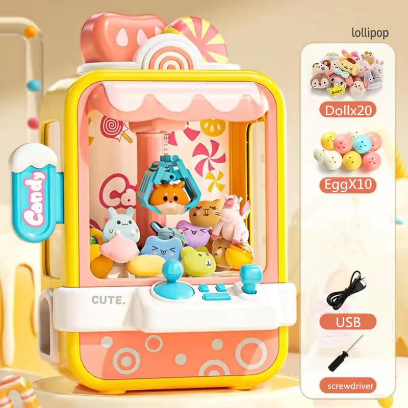 Mini Claw Machine Toys For Children Automatic Coin Operated Play Game Arcade Crane Doll Machines Kids Birthday Christmas Gifts
