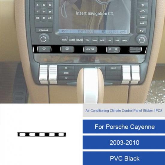 Carbon Fiber Air Condition Switch Panel Cover Trim for Porsche Cayenne 2003-2010