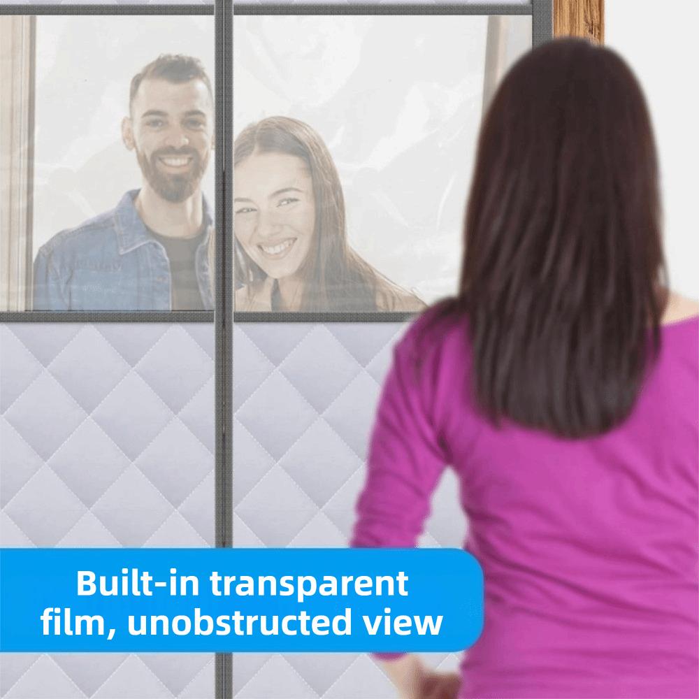 Cotton Door Curtain Soundproof Thickened Air Conditioner Curtain No Punching Windproof Thermal Insulation Curtain Household Use