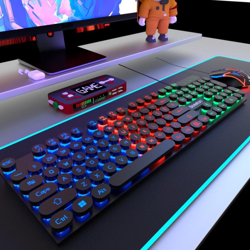 Bluetooth Backlit E-sports Mechanical Keyboard & Mouse Set for PC/Laptop