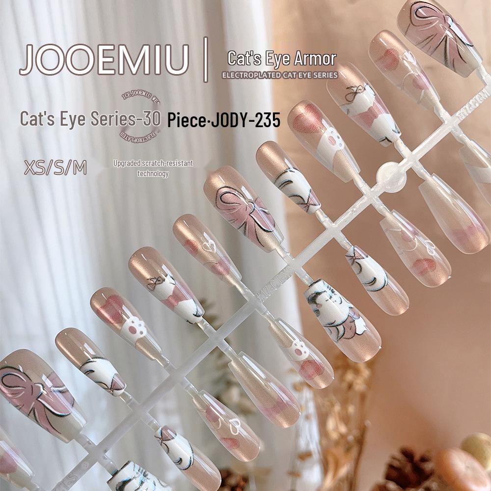

Mid T Meow Heart 3D Cat-Eye Removable Nail Art Set - 30 Pieces