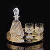European Classical Crystal Glass Liquor Bottle Foreign Wine Glass Household Whiskey Glass Set Spirits Glass Wine Set
