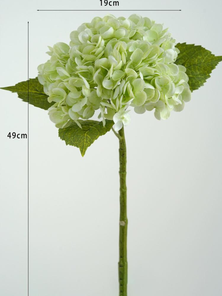 Blaue künstliche Hortensienblüten Echte Haptik Künstliche Hortensienzweige Dekoration Hochzeitsstrauß Blumengesteck