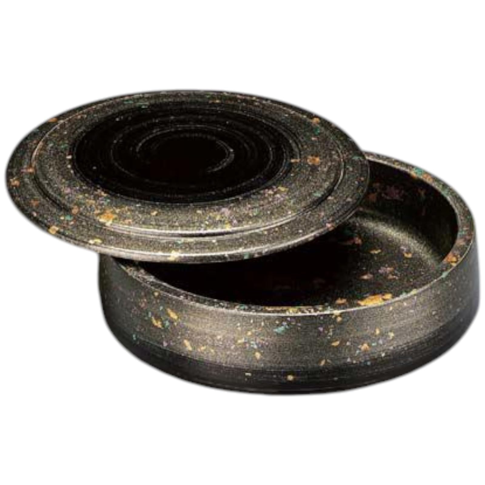 

Premium Nigiri Sushi Made in Japan J-Kitchens Plate, Round, 7.5-inch, Silver-Gloss Design,