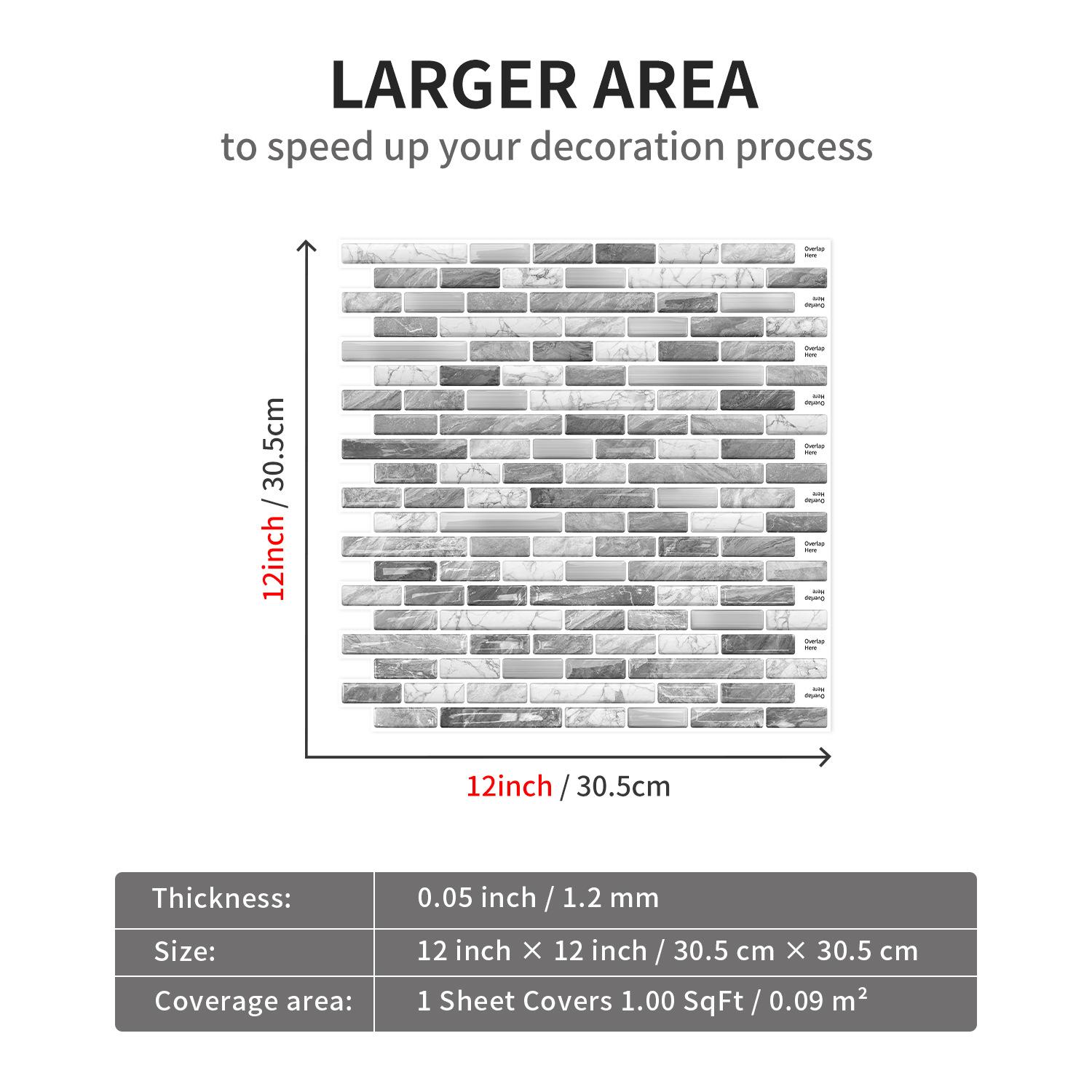 

Three-Dimensional 3D Self-Adhesive Epoxy Wall Sticker Bedroom Living Room Wall Decoration Sticker Kitchen Bathroom Wallpaper