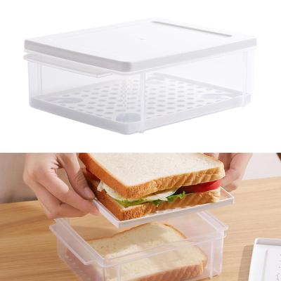 Toast Aufbewahrungsbox Kühlschrank Gemüsefach Vielseitiger Lebensmittelbehälter Aufbewahrung für Gemüse