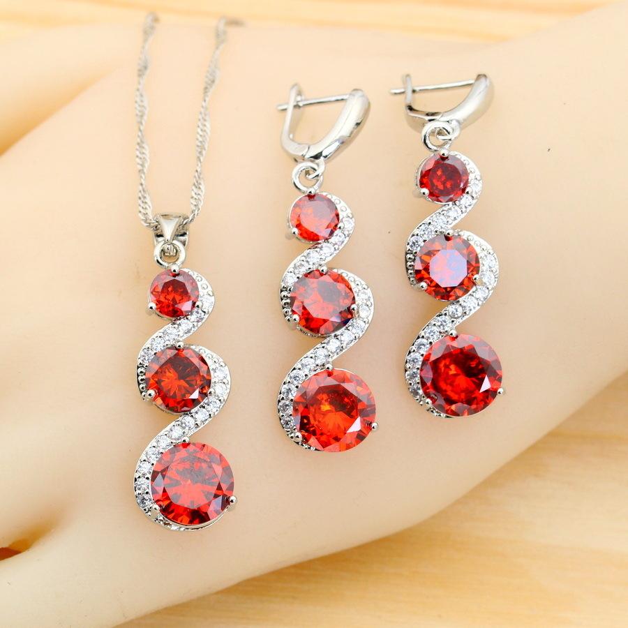 Luxe AAA Zircon Set Jewelry Earrings Rings Bracelet Necklace Mothers Day Gift