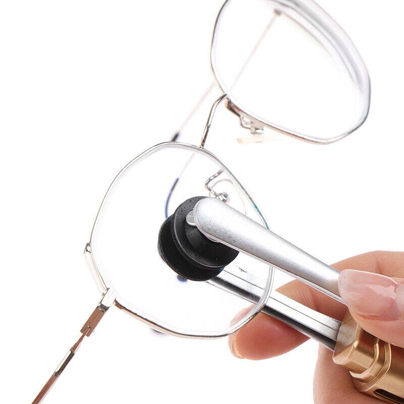 Glasses Cleaner Brush Sun Glasses Eyeglass Cleaner Cloth Lens Wipe Cleaning T EO