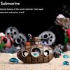 Resin Submarine Ornament Aquarium Decoration Fish Tank Scenic Decor Shrimp Hideout Theme Ornament ZSP03