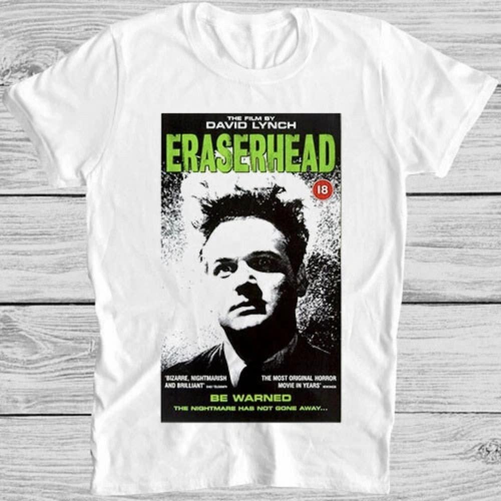 Eraserhead a cult horror film by David Lynch, featuring a 1970s-style cult fun T-shirt a couple s pure polyester undershirt XL