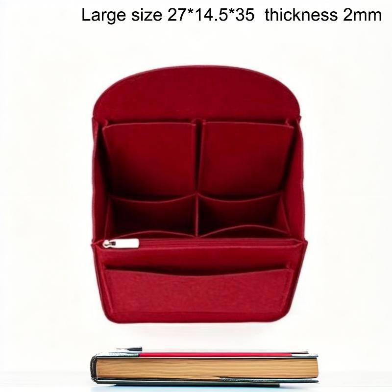 Insert Organisateur de Sac à Dos en Feutre Sac à Compartiments Multiples Doublure Sac dans Sac Grande Capacité Léger Séparateur Pour Voyage École Rangement