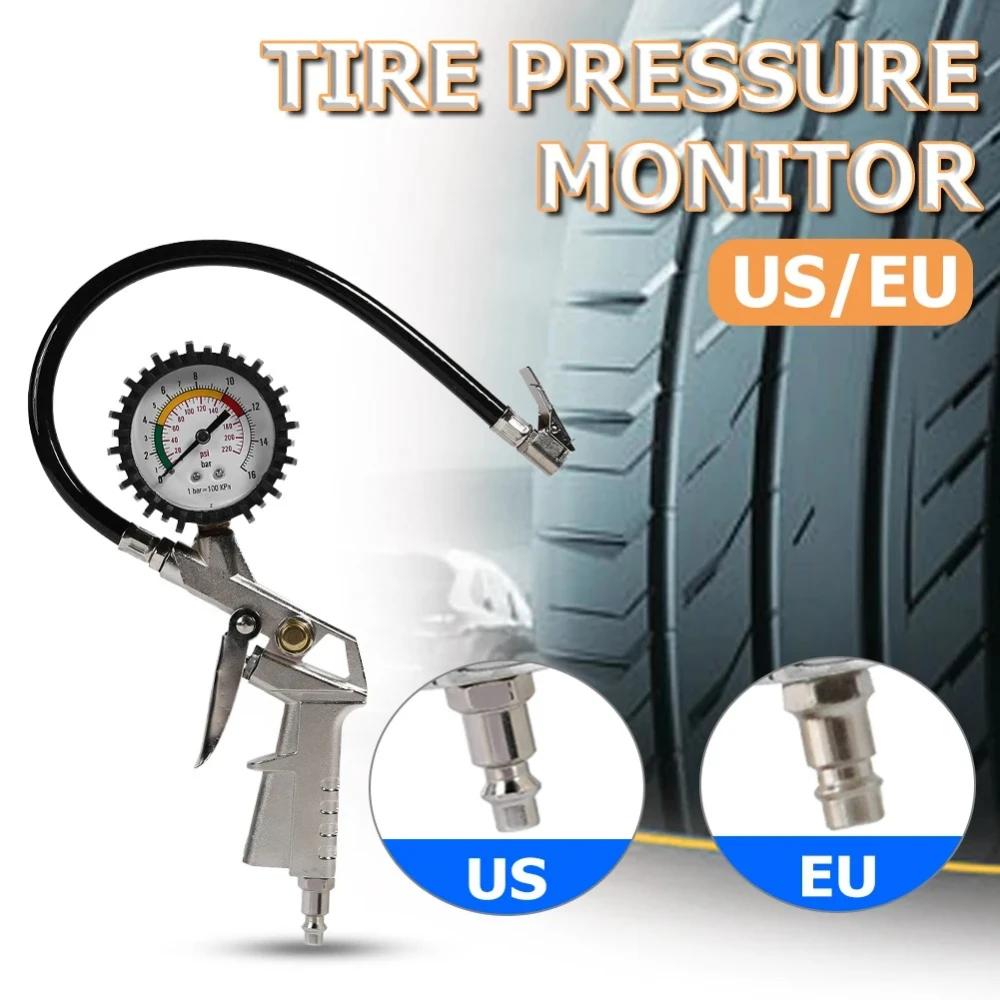 Professional Tire Pressure Gun – Inflator Pump for Cars, SUVs, Motorcycles & Air Compressors++