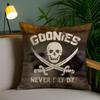 Movie G-Goonies Cushion Cover Soft Short Plush Double-Sided Printing Home Decor Machine Washable Pillow Case Gift
