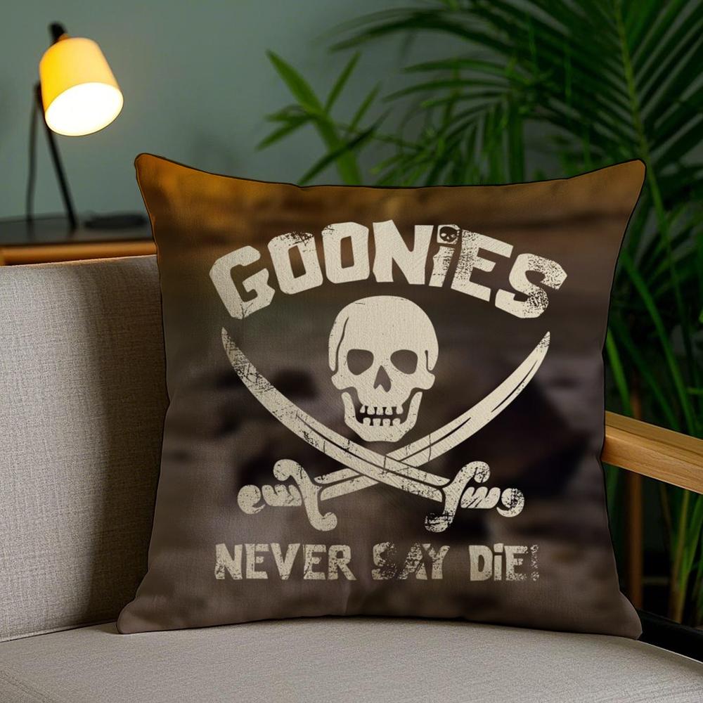 Movie G-Goonies Cushion Cover Soft Short Plush Double-Sided Printing Home Decor Machine Washable Pillow Case Gift