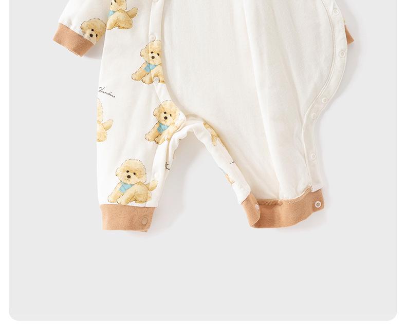 A-Class Pure Cotton Baby Romper: Autumn/Winter Warmth, Newborn Padded One-Piece