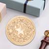 Wax Copper Head Six Pointed Star Series Vintage Craft Sealing Stamp Head For Cards Envelopes Wedding Invitations Gift Packaging