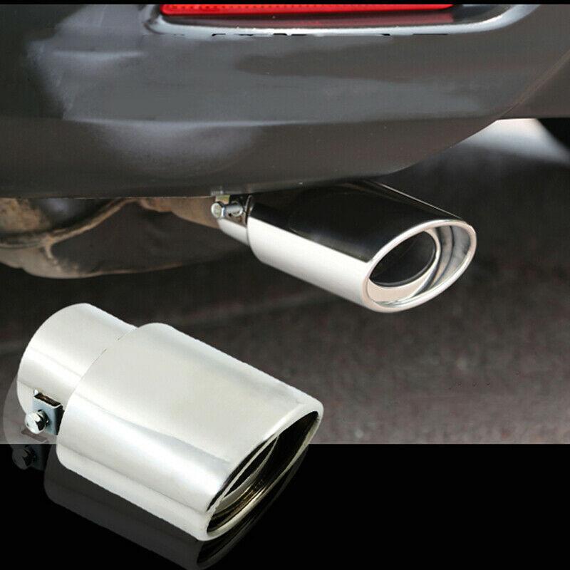 DSYCAR 1Pcs Universal Stainless Steel Car Exhaust Tail Muffler Tip Pipe for Car-styling Decoration DIY Accessories