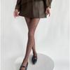 Stylish Floral Jacquard Pantyhose High Stretch Nylon Fabric Reinforced Toe Heel Breathable Design Multi Purpose Wear