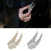 Vintage Inspired Crystals Feather Brooch Fashion Accessory for Women Day To Night Outfits Party Wedding