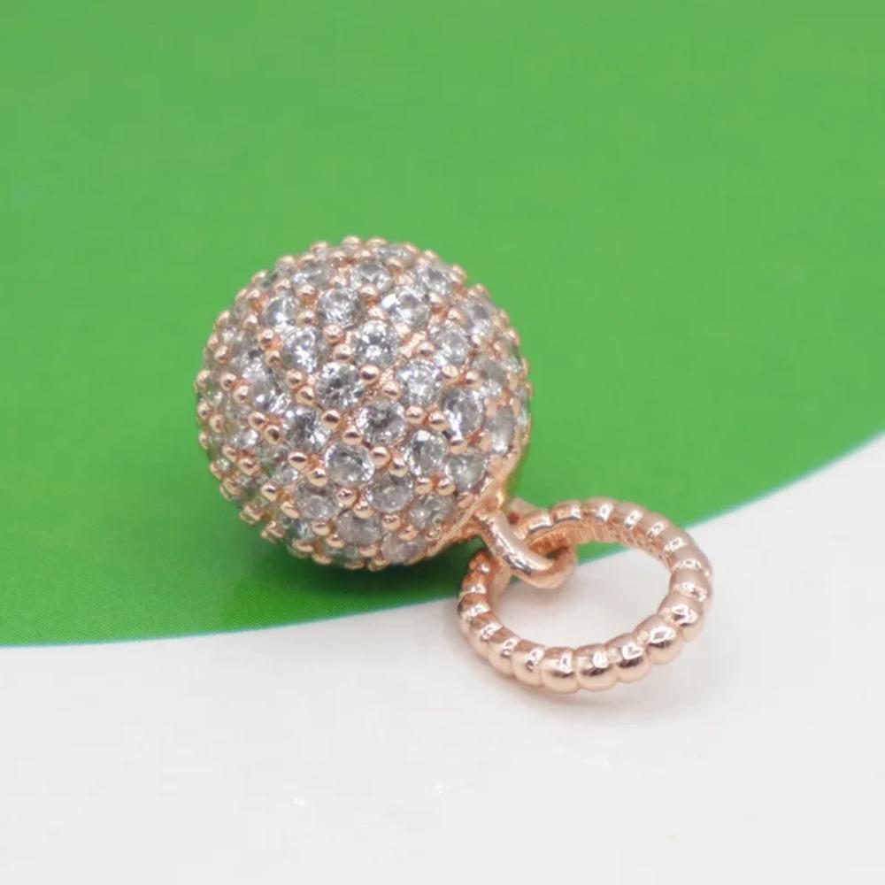 925 Silver Bow Globe Snowflake Charm Pendant DIY Jewelry Gift For Women Fashion Bracelet Accessories