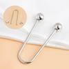 Zinc Zinc Alloy U-shaped Double Head Brooch Removable  Simple   Trousers Accessories