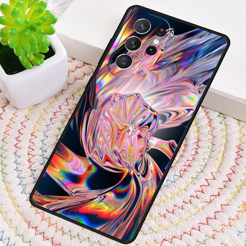 Holographische schillernde Silikon-Handyhülle Für Samsung Galaxy note 10 pro S26 S25 S24 S23 S22 S21 Plus S25Ultra Capa Cover