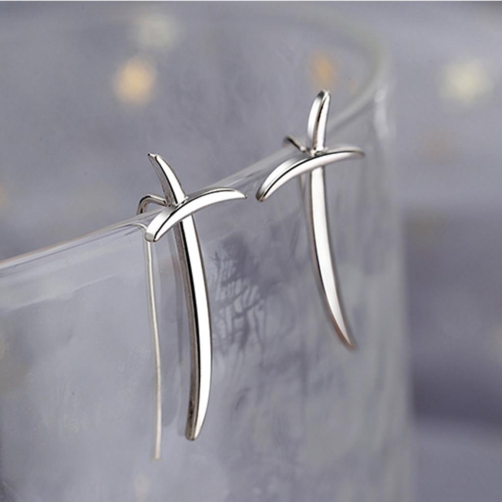 1 Pair Climbers Stud Earrings for Cross Sword Stud Earrings All-match for Women