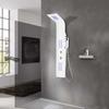VidaXL Aluminum Shower Panel 20x44x130 cm white 142995