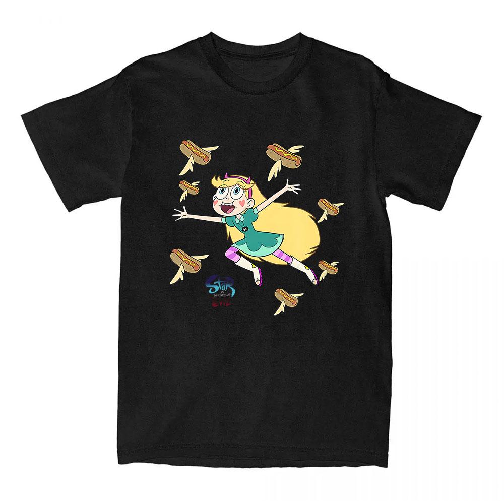 Star Vs. The Forces of Evil T-shirt Funny Cartoon Anime Graphic Tshirts Cotton Short Sleeve Female T Shirt Unisex Streetwear Tee