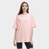 FILA X Magic Stick Collaboration American Vintage Crew Neck Letter Print Short Sleeve T-Shirt Unisex Tops Pink F11U329101F-PK